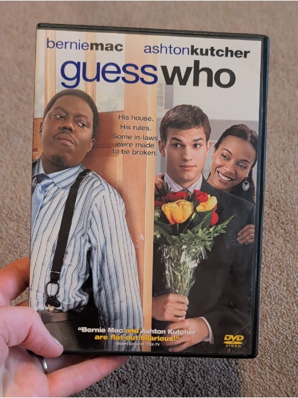 💜 5/$20 Guess Who DVD Movie Case - Blue, Black, White Cover